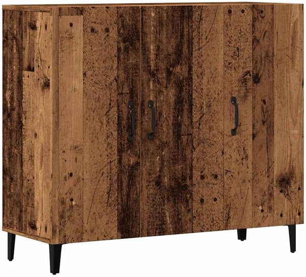 Sideboard, Kommode Altholz-Optik 90x34x80 cm Holzwerkstoff j904p