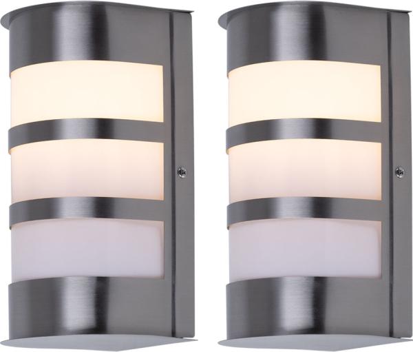 Zwei hochwertige Außenwandleuchten mit IP44 Schutzart