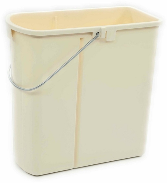 WESCO M7502010-1 Ersatzeimer 19 l weiß für VARIO Abfallsystem Maße (B x H x T): 360 x 360 x 185 mm / Einsatz / Abfalleimer