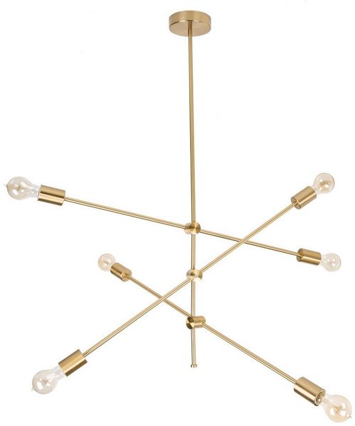 riess-ambiente Hängeleuchte VARIATION 128cm gold, ohne Leuchtmittel, Wohnzimmer · Metall · Esszimmer · Modern Design