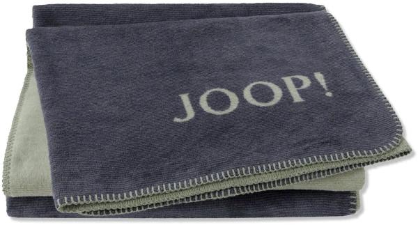 JOOP Wohndecke Melange Doubleface Größe 150x200 cm Navy Olive