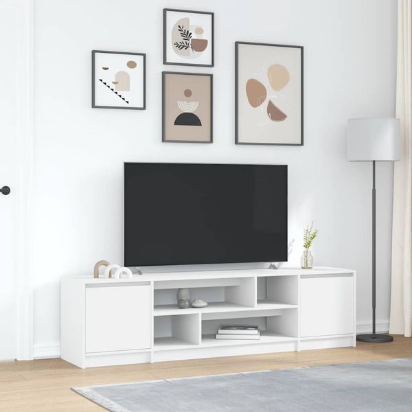 vidaXL TV-Schrank Weiß 188,5x41x50 cm Holzwerkstoff 3328417