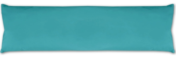 Seitenschläfer Kissenhülle Kissenfüllung Körperkissen, bequem und anschmiegsam in vielen verschiedenen Farben erhältlich (ca. 40x140cm / türkis - petrol)
