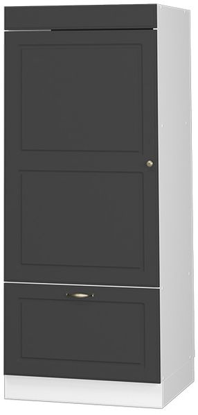 Mikrowellenschrank Fame-Line Anthrazit-Gold Landhaus 60 cm Vicco