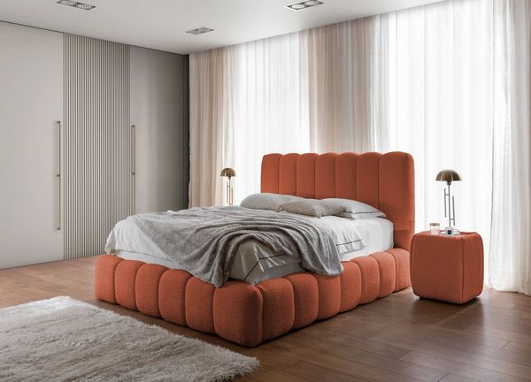 yourhouse24 Polsterbett Cande mit Bettkasten und Lattenrost