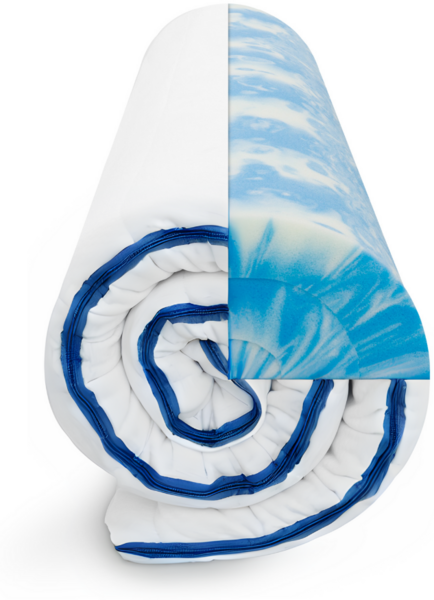 CoolRelax Topper 90x200, Matratzenauflage aus Gelschaum, veganer Matratzentopper Made in Germany, Höhe 8cm