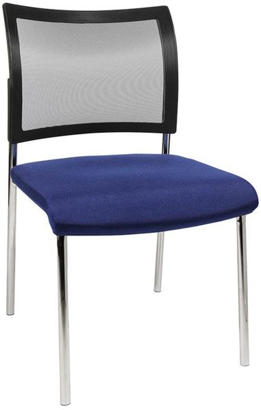 Besucherstuhl Visit 10 Netz blau 2er Set