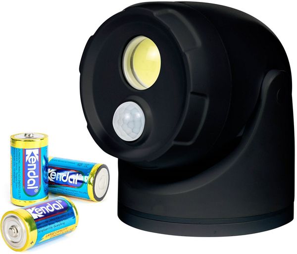 Northpoint LED Wandstrahler LED Batterie Spot Strahler Flutlicht Bewegungsmelder inkl. D-Batterien