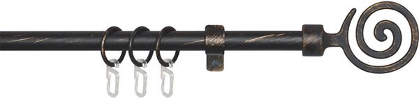 Good Life Gardinenstange Jana, Ø 13 mm, 1-läufig, ausziehbar, Fixmaß, verschraubt, Kunststoff, Metall