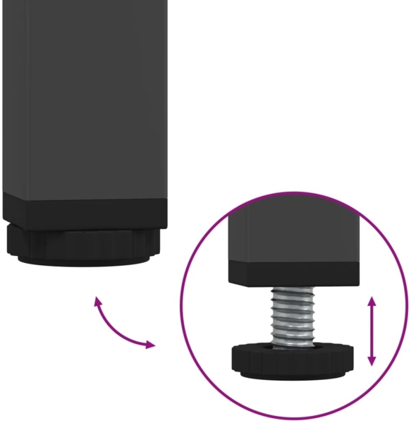 vidaXL TV-Schrank Schwarz 68x39x50,5 cm Stahl 843042 Bild 9