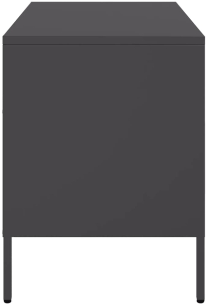 vidaXL TV-Schrank Schwarz 68x39x50,5 cm Stahl 843042 Bild 6