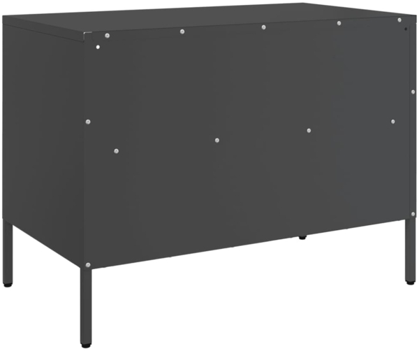 vidaXL TV-Schrank Schwarz 68x39x50,5 cm Stahl 843042 Bild 7