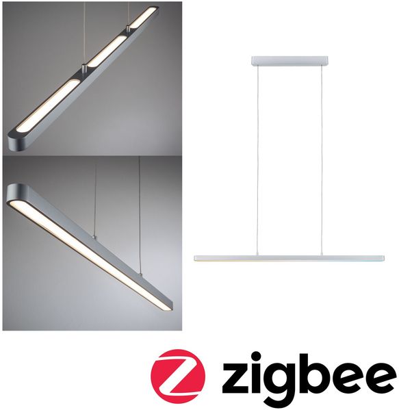 Paulmann 79886 SmartHome Zigbee LED Pendelleuchte Lento Chrom matt Tunable White
