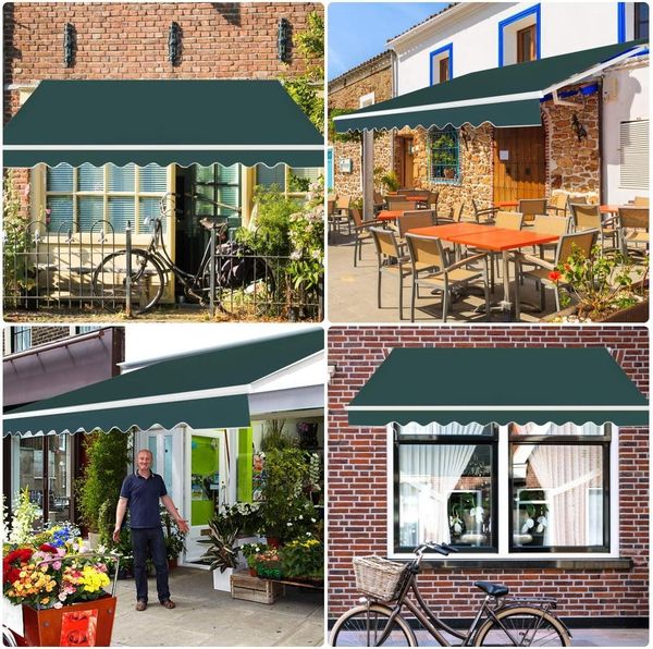 KOMFOTTEU Gelenkarmmarkise Sonnenschutz Anti-UV & Wasserfest, 4x2,5m