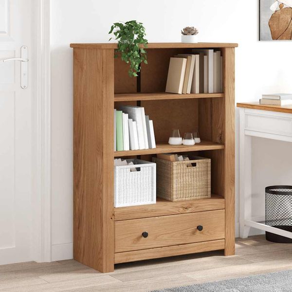 vidaXL Bücherregal 80 x 35 x 110 cm Massivholz Panama-Kiefer 282667