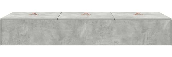 vidaXL Aufbewahrungsbettgestell Beton Grau 100 x 200 cm Holzwerkstoff 3335352 Bild 7