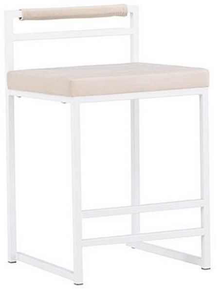 ebuy24 Barhocker Opelika Barhocker Velours beige.
