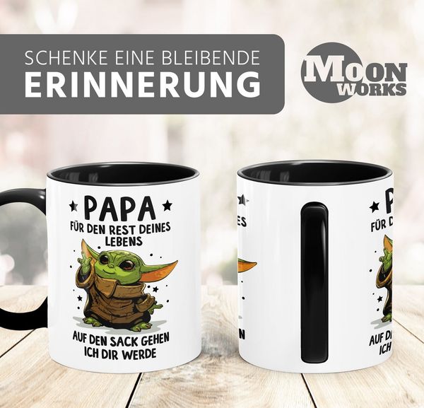 MoonWorks Tasse Tasse Geschenk Papa Sprüche Geschenkidee Vatertag Lustig Motiv, Keramik