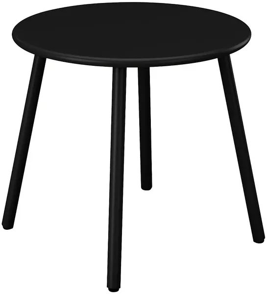 Vente-unique - MIRMANDE Gartensitzgruppe Metall Schwarz - B 50 cm x H 44,5 cm x L 50 cm