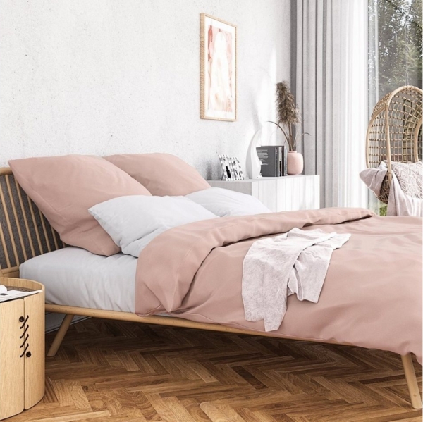 Wolkenfeld Bettwäsche Mako-Satin Baumwollsatin Sommerbettwäsche, 100% Baumwolle, 3 teilig, 135x200 cm, 155x220, 200x200 & Übergrößen I inkl. Kissenbezüge 80x80 Bild 5