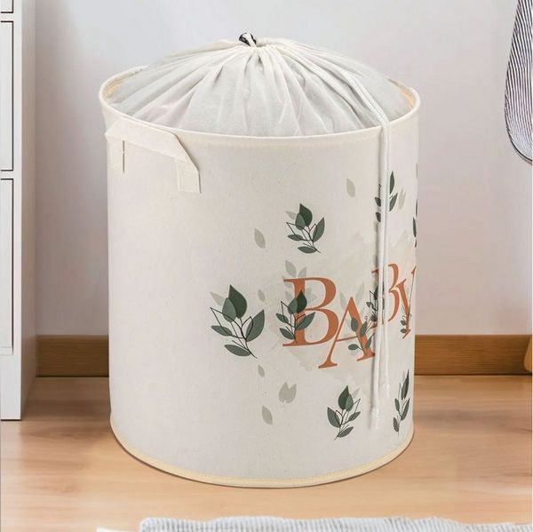 Jungengel Aufbewahrungskorb Baby 37x40cm Organizer Mehrzweck Babykorb Utensilienkorb Spielzeugkorb, Zur Aufbewahrung von Spielzeug, Kleidung und anderen Gegenständen