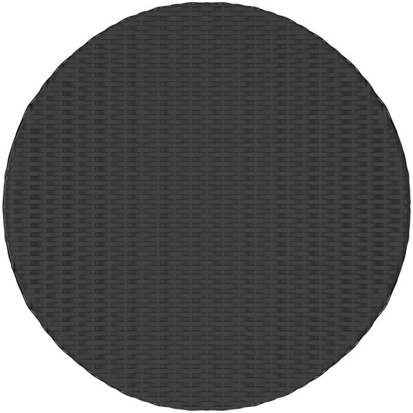 vidaXL Gartentisch Schwarz 70x70x73 cm Poly Rattan 310465 Bild 3