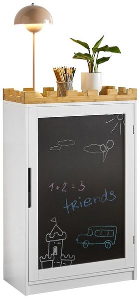 SoBuy KMB43-W Spielzeugkiste, MDF, Lackiert, Weiß, 63 x 100 x 30 cm