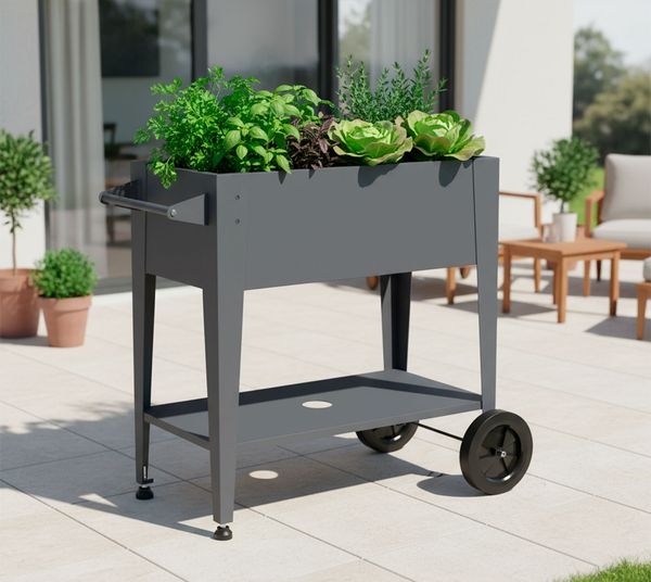 Westmann Mobila | Metall Hochbeet auf Rollen |