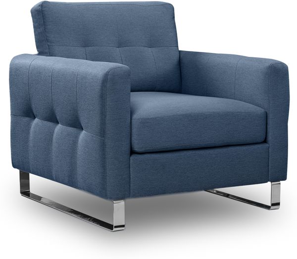 Sessel 1,5 Sitzer B/H/T: 93 x 92 x 94 cm in Dunkelblau