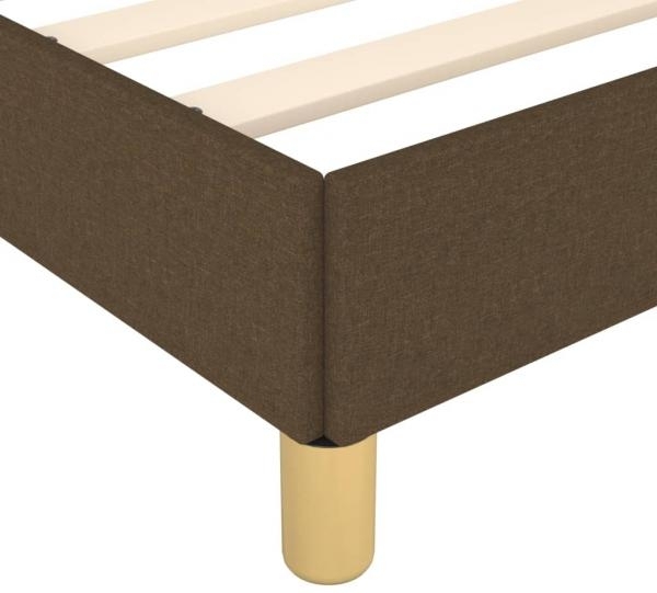Bettgestell mit Kopfteil Dunkelbraun 140x200 cm Stoff [3125141] Bild 10