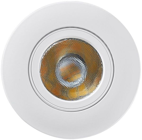 Heitronic 500947 LED Einbaustrahler DL8002 kreisförmig schwenkbar 38° weiss