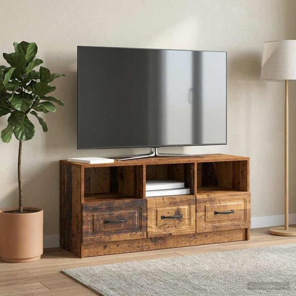 vidaXL TV-Schränk Altholz 102 x 34,5 x 47 cm Holzwerkstoff 895833