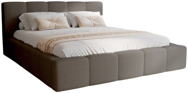 Compleo Polsterbett Wolkenbett modern und elegant, Designerbett LARAS (TOPSELLER Stauraumbett MADE IN EU), mit Bettkasten und Lattenrost