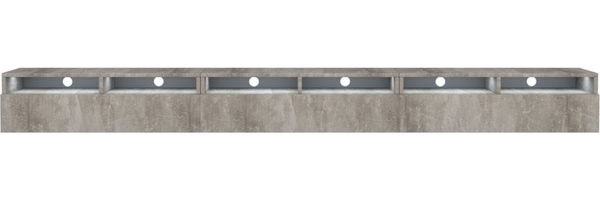 Selsey 'Rednaw' TV-Schrank mit drei Schubladen, Betonoptik mit LED, 300 cm