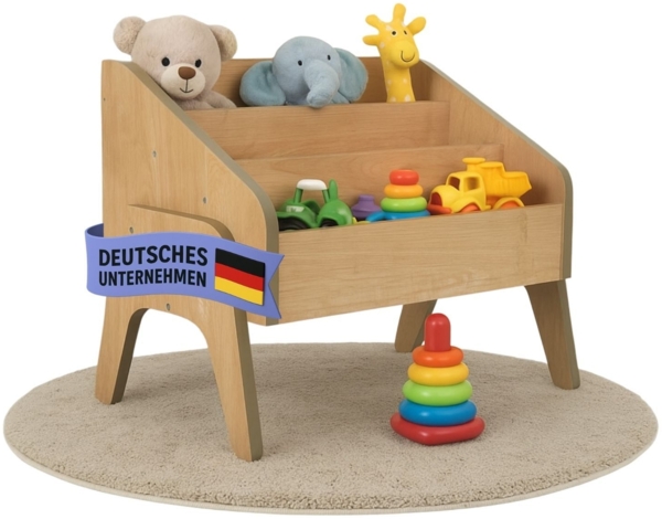 Mein-Regal Bücherregal MILL Bücherbox Aufbewahrungsbox MDF Eiche natur 55x34x45 cm