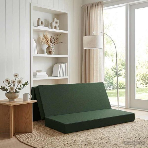 vidaXL Klappsofa Bett 200 x 67 x 45 cm Dunkelgrün 900259