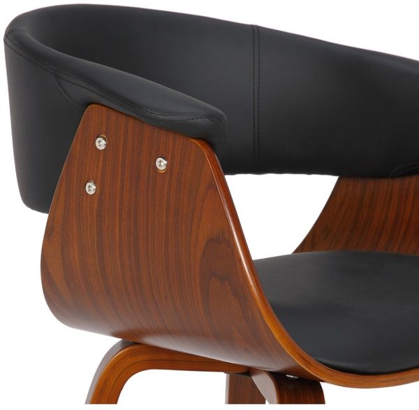 2er Set Stühle Bruce Kunstleder walnuss (Farbe: schwarz) Bild 8