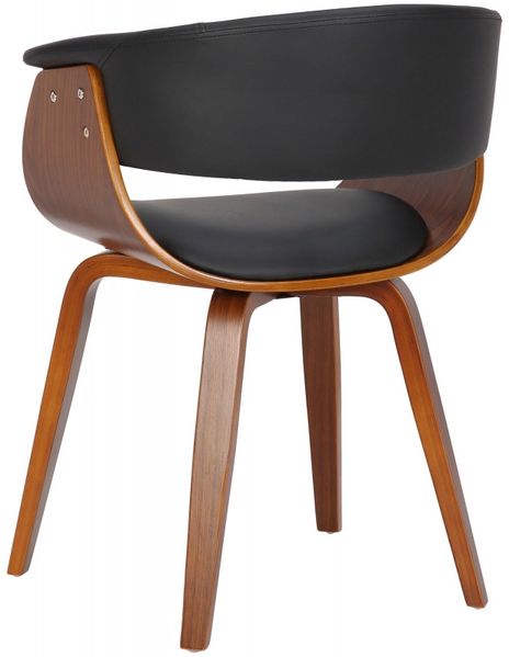 2er Set Stühle Bruce Kunstleder walnuss (Farbe: schwarz) Bild 6