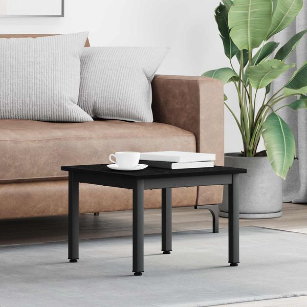 vidaXL Couchtisch Schwarz Eichen-Optik 50 x 50 x 36 cm Holzwerkstoff 892542