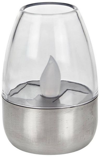 Lindby Außen-Stehlampe Pedas, LED, Edelstahl Alu warmweiß IP44, 10 x LED, warmweiß