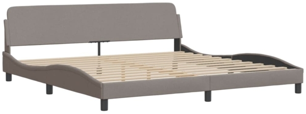 vidaXL Bett mit Matratze "Dover" Taupe 200x200 cm Stoff 3208468 Bild 3