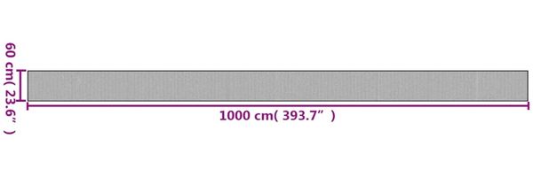 vidaXL Teppich Rechteckig Hell Natur 60x1000 cm Bambus 376861 Bild 8