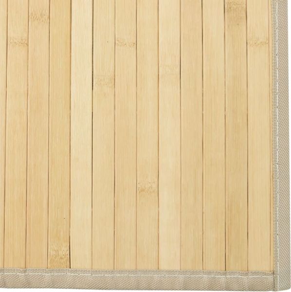 vidaXL Teppich Rechteckig Hell Natur 60x1000 cm Bambus 376861 Bild 6