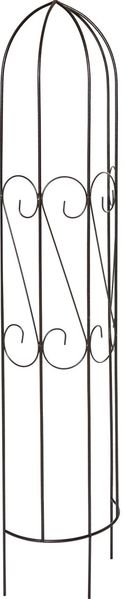 TrendLine Halbrundspalier Metall schwarz 150 cm