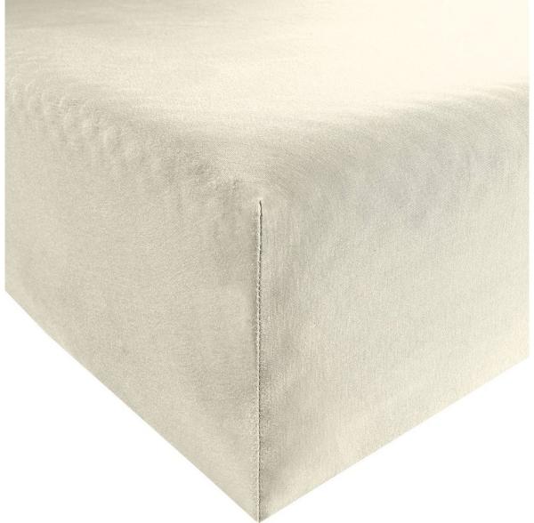 Erwin Müller Spannbettlaken Spannbettlaken "Memmingen", Jersey, Gummizug: Rundumgummi, (1 Stück), Interlock-Jersey Uni