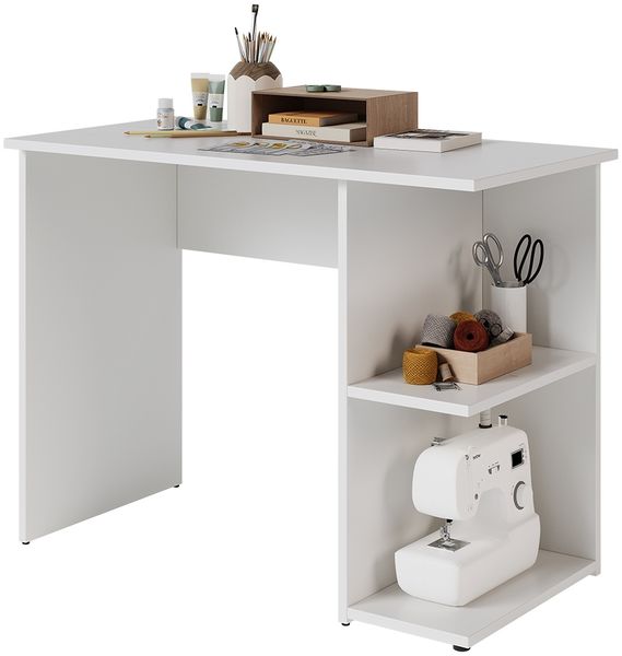 Schreibtisch Simple Weiß 100 x 50 cm Vicco Bild 5