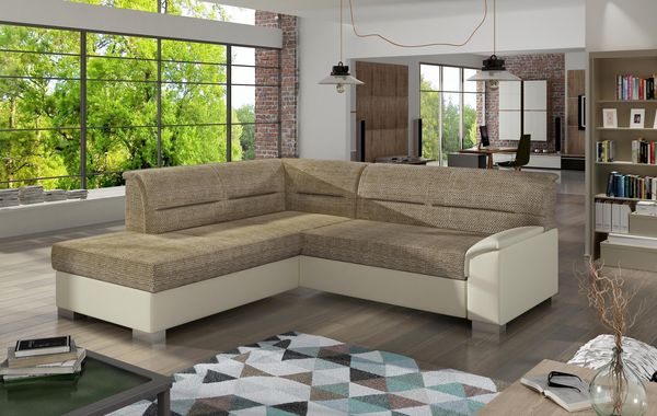 Wohnideebilder Bergen Beige Ecksofas & Eckcouches BR07
