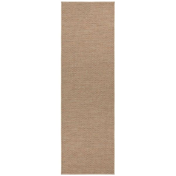 Flachgewebe Läufer Nature Beige Terra - 80x500x0,5cm