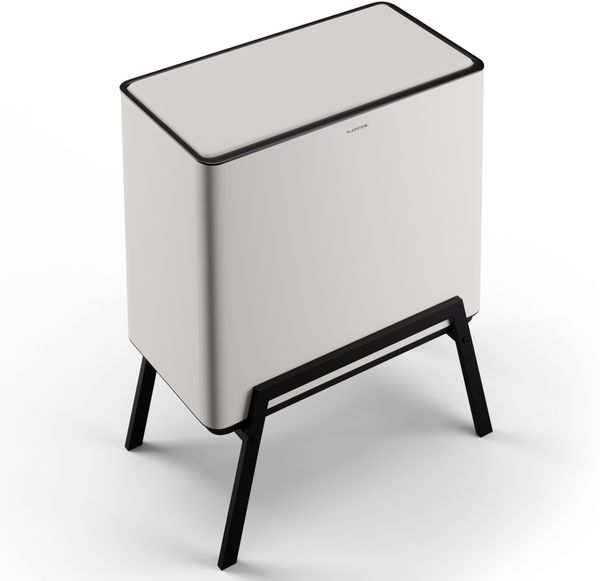 Klarstein Mülleimer Yuma, Mülleimer 3 Fach Treteimer Komposteimer Trash Bin 40l