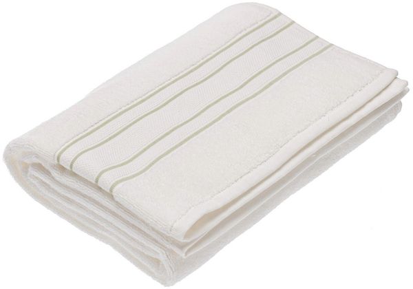 Dekoria Badetuch Gunnar 70x140cm creamy white green
